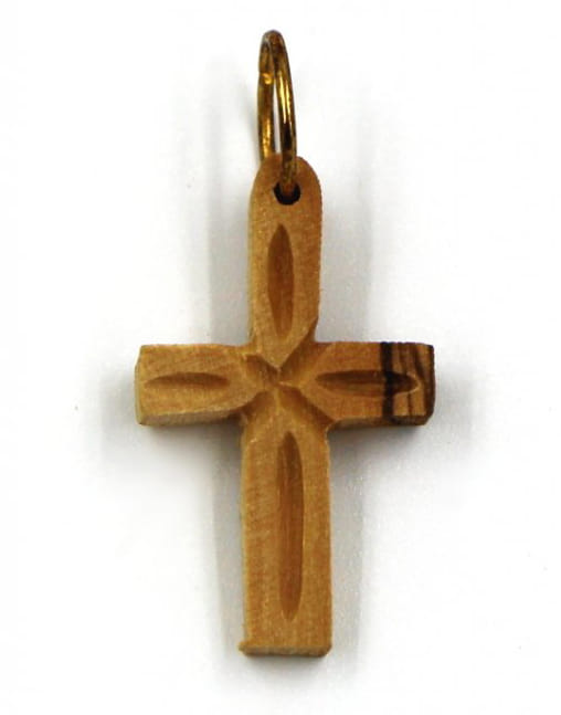 Dřevěný přívěsek - křížek, štíhlý