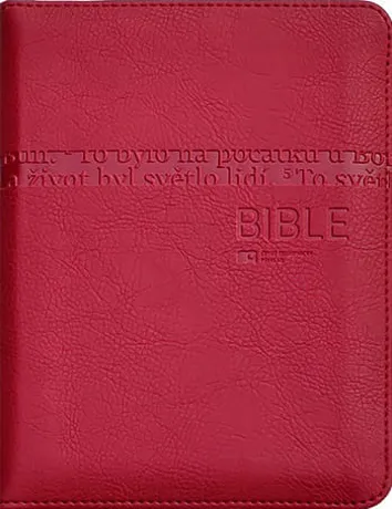 Bible ČEP DT malá, zip, tmavě červená