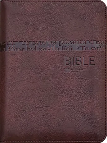 Bible ČEP DT malá, zip, tmavě hnědá