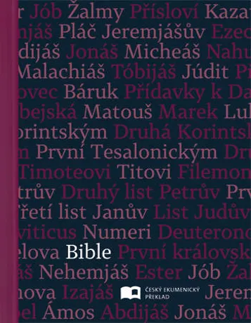 Bible ČEP DT střední formát, pevná vazba, šedo-fialová
