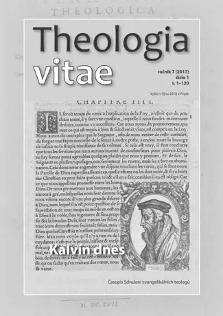Theologia vitae, ročník 7 (2017), číslo 1