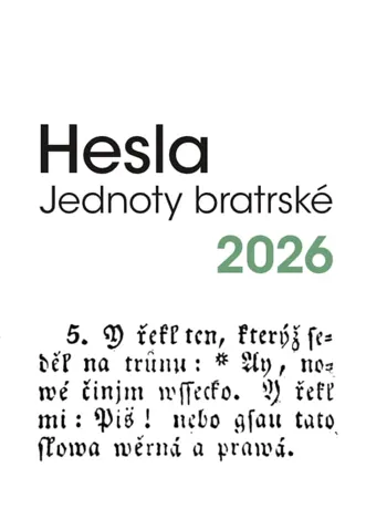 Hesla Jednoty bratrské 2026