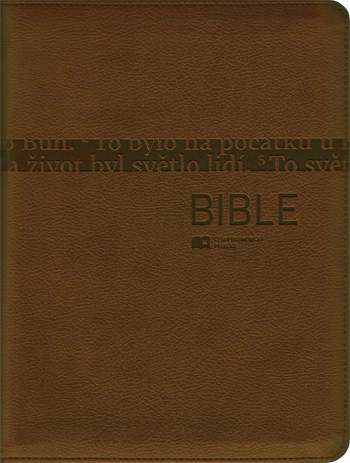 Bible ČEP bez DT malý formát, zip, výřezy, bronzová 