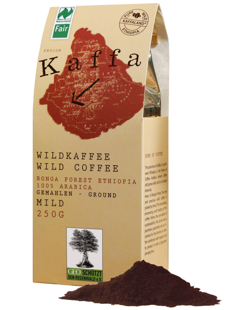 Kaffa - divoká etiopská káva, jemná, mletá 250 g