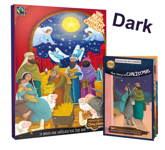 Adventní kalendář 2025 s hořkou čokoládou