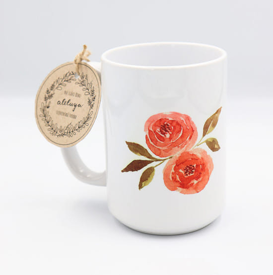 Keramický hrnek „Bohem milovaná“